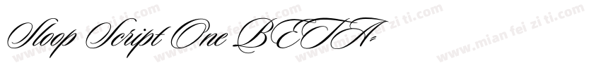 Sloop Script One BETA字体转换